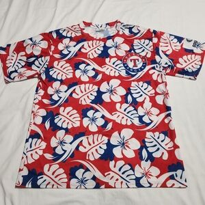 Texas Rangers Hawaiian Pullover Shirt  Size XL SGA Fox Sports Southwest MLB